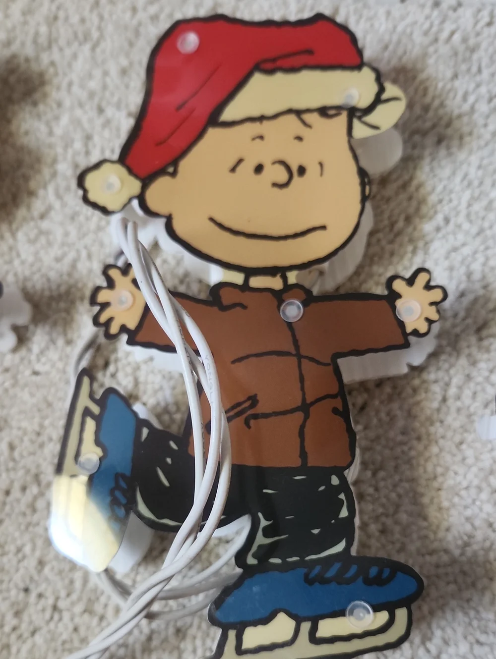 Peanuts Christmas Holiday Pathway Lights No Stakes